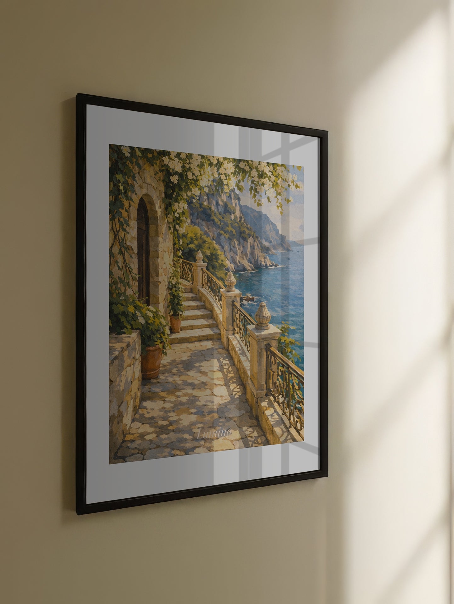 Sunlit Seaside Terrace