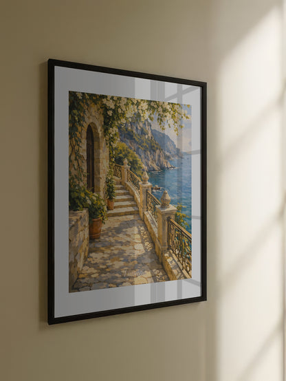 Sunlit Seaside Terrace